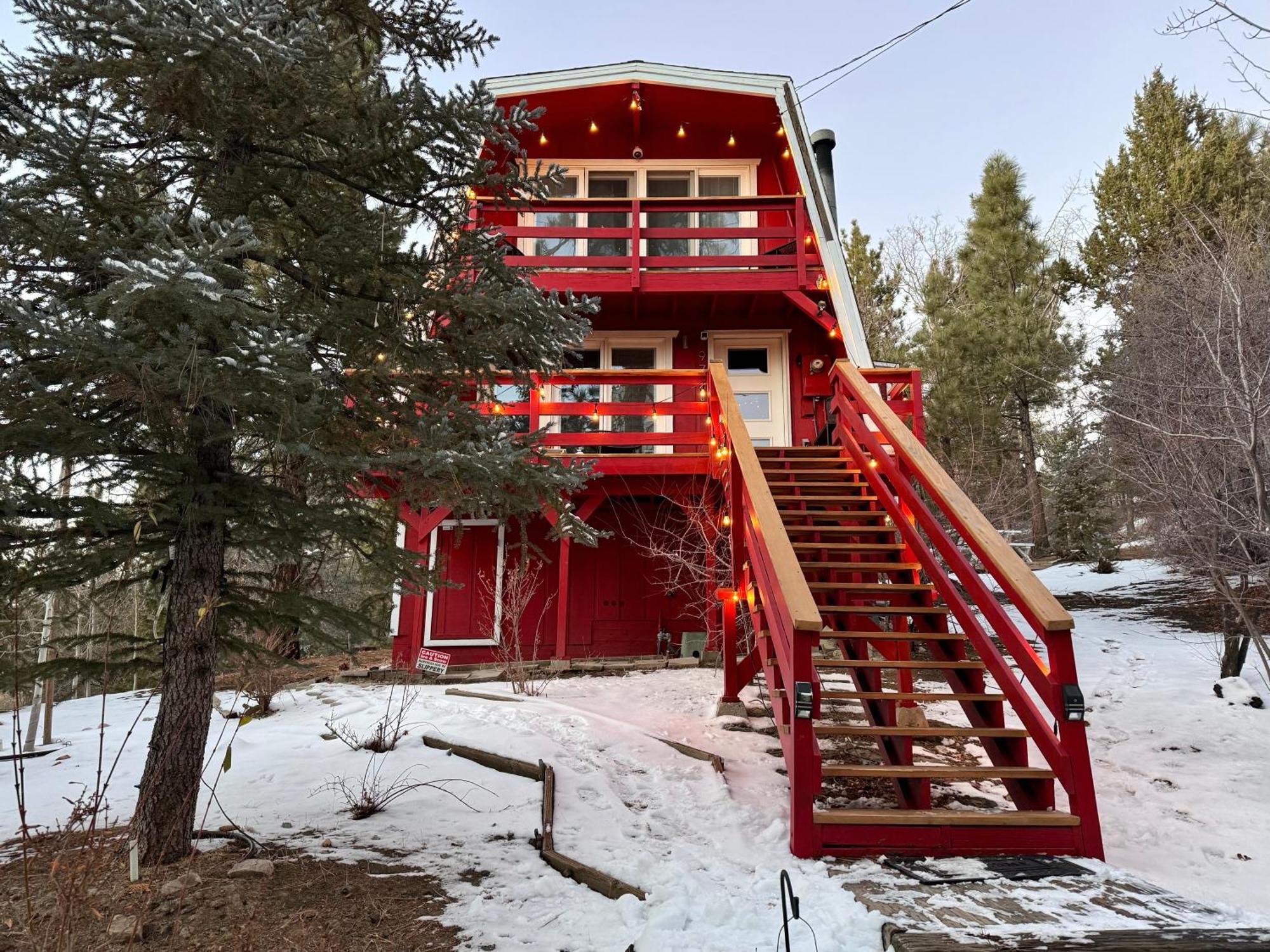 Maison Solange-Red Barn Farmhouse Style- Moonridge Big Bear City Bagian luar foto